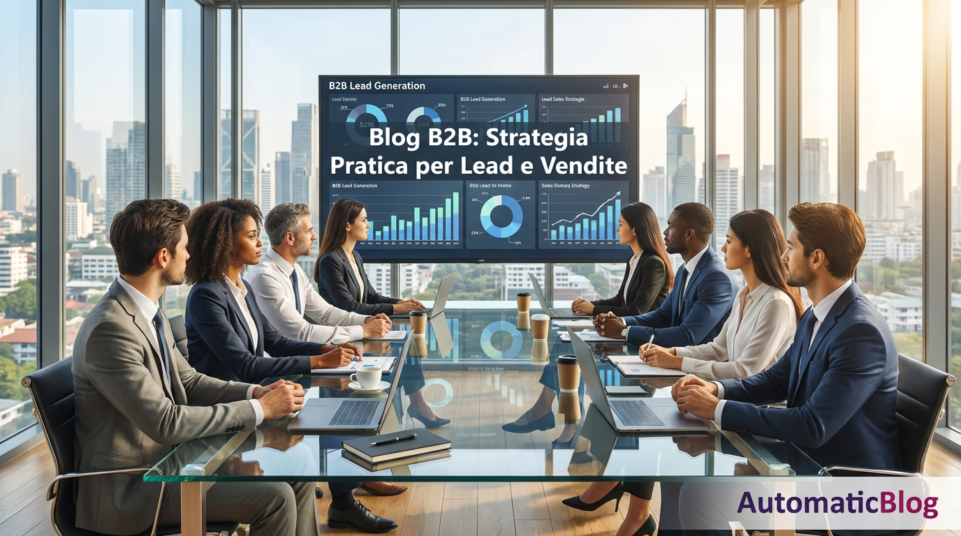 Blog B2B: Strategia Pratica per Lead e Vendite