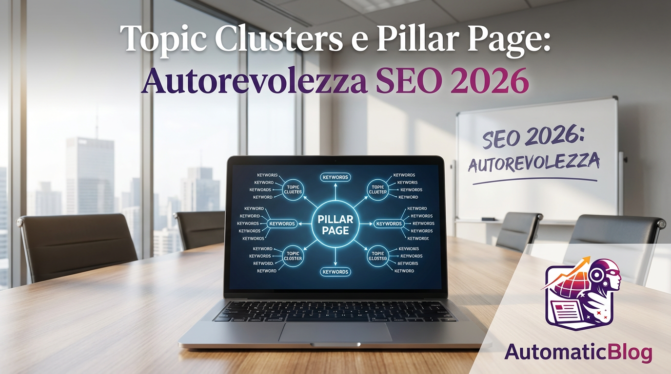 Topic Clusters e Pillar Page: Autorevolezza SEO 2026