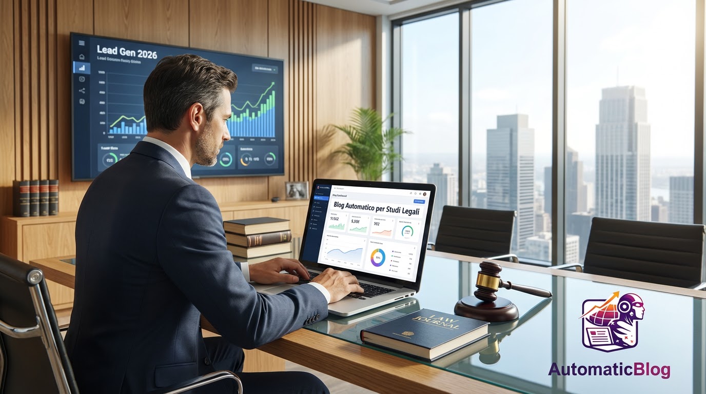Blog Automatico per Studi Legali: Strategia SEO e Lead Gen 2026