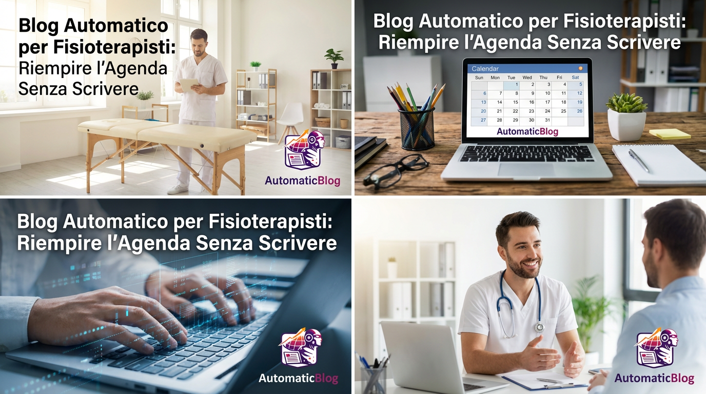 Blog Automatico per Fisioterapisti: Riempire l'Agenda Senza Scrivere