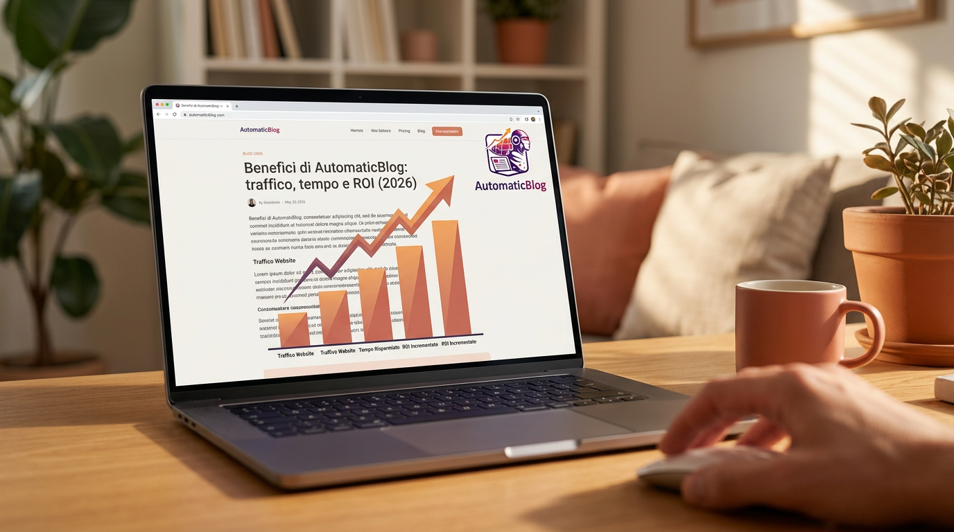 Benefici di AutomaticBlog: traffico, tempo e ROI (2026)
