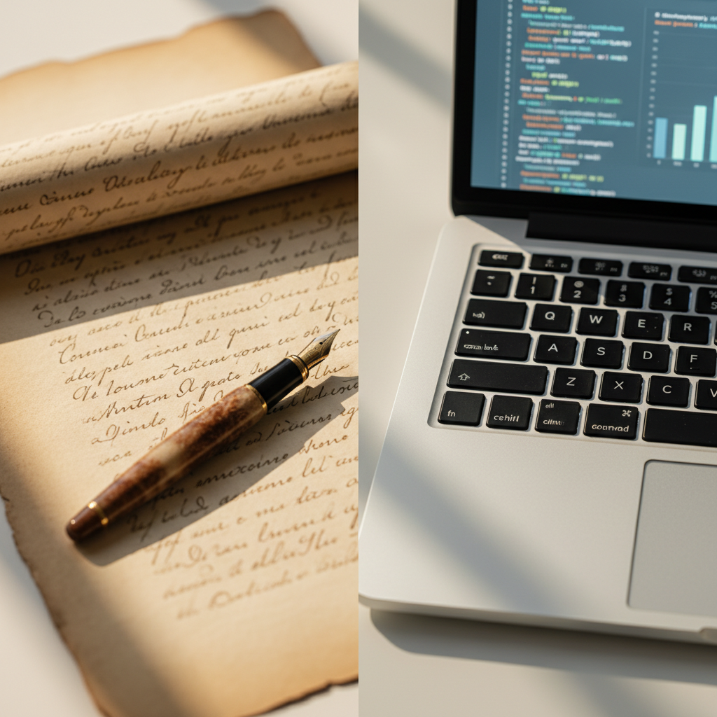 AI e content writer per le PMI — Confronto: Content Writing Tradizionale vs. AI-Augmented per PMI